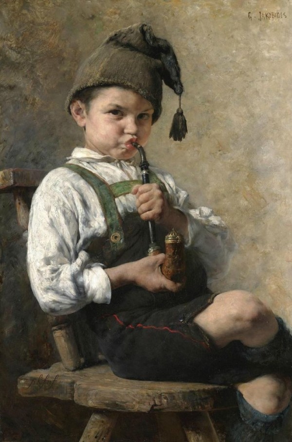 The smoker by Georgios Jakobides